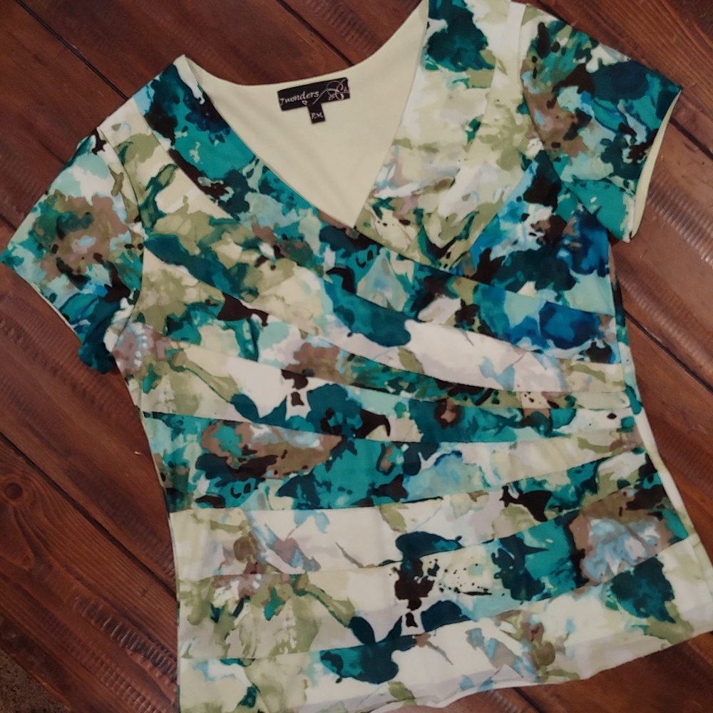 Layered Watercolor Top